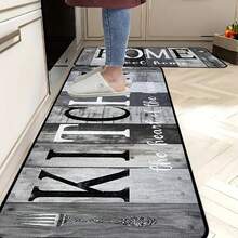 Bộ 1/2/3 thảm trải sàn nhà bếp phong cách mộc mạc: Thảm nhà bếp gia đình, thảm nhà bếp vân gỗ xám kiểu retro, thảm nhà bếp ấm cúng, trang trí nhà bếp đa năng phong cách mộc mạc, được làm từ vải nhung pha lê không dính, chống trơn trượt, mềm mại, thoải mái và dễ lau chùi, thích hợp làm thảm trải sàn phòng ngủ, phòng khách, phòng ăn, nhà bếp và phòng tắm. - Nhiều màu - Xem 4