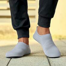 SOSENFER Men's Loafers.Easy-To-Wear Soft-Soled Slip-On Shoes - Light Grey - View 2