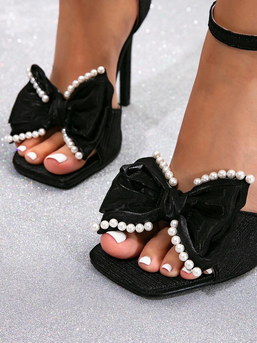 Sandali Con Tacco A Spillo Con Plateau E Luci A LED Da Donna - Tacchi Alti Trasparenti Per Feste, Matrimoni, Scarpe Eleganti Da Donna - Tacchi Da 6 Pollici,Nero,35 EU - Foto 4