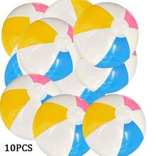 1/3/6/10 件物品、沙滩球、充气彩色、水上配件球、沙滩球早教水球、成人游泳水上配件、派对用品、草坪游戏球、沙滩必需品、台球游戏、游泳游戏、充气游戏、泳池浮球 - 彩色 - 查看 11