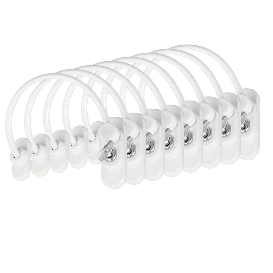 8PCS Window Restrictor Locks For UPVC Windows Window Locks With Screws And Keys, Security Locks For UPVC Windows - White - View 1