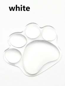 1 件装透明硅胶鼠标垫，带可爱爪子设计，办公室腕托垫，3D 防滑猫爪形手枕，丝滑亲肤防水桌垫 - 彩色 - 查看 10