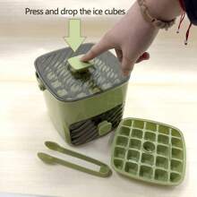 1pc 48-Cavity Silicone Ice Cube Tray, Material, Easy Release In 3 Minutes, Fridge & Kitchen Use, Cocktail & Beverage Cooler (Summer Essential)