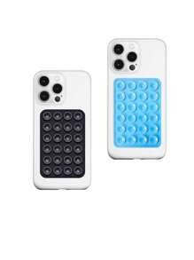 10pcs Double-Sided Silicone Suction Cup Upgrade Suction Cup Card Package Square Single Sided Phone Suction Cup Holder Adhesive Phone Case Holder Silicone Phone Accessories For Women For Men Wallet Mini Wallet Purse Wallet Magsafe Wallet Card Wallet