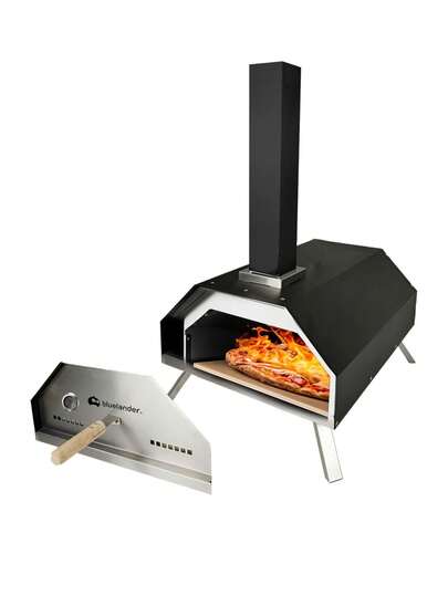 Horno para Pizza Portátil de Acero Inoxidable, 43.3 * 89.5 * 82.4 cm, Horno de Pizza con Control de Temperatura, Temperatura Máxima 400 ºC. Bluelander.