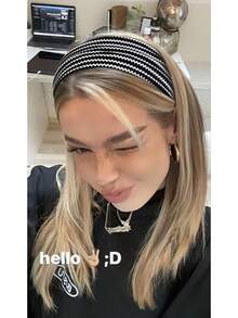 TERSE Fashion Women's Headbands For Short Hair Non Slip Elastic Floral Hairbands, Soft Fabric 2 Inches Thick Stripe Head Bands For Girls, Valentine's Day Heart Headbands - Headbands Color- Stylish Cheetah Print Set - 查看 6