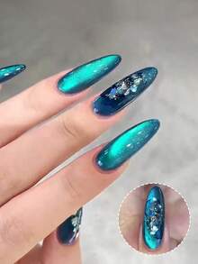 XEIJAYI 1pc 10ml Dream Blue Cat Eye Magnetic Gel Nail Polish Soak Off Uv Led Lamp Nail Polish For Women For Spring-No Magnetic Stick Included - Màu xanh lam - Xem 4