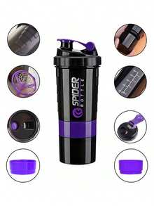 Sports And Fitness Multifunctional Mixing Cup 550ml - Purple - View 1