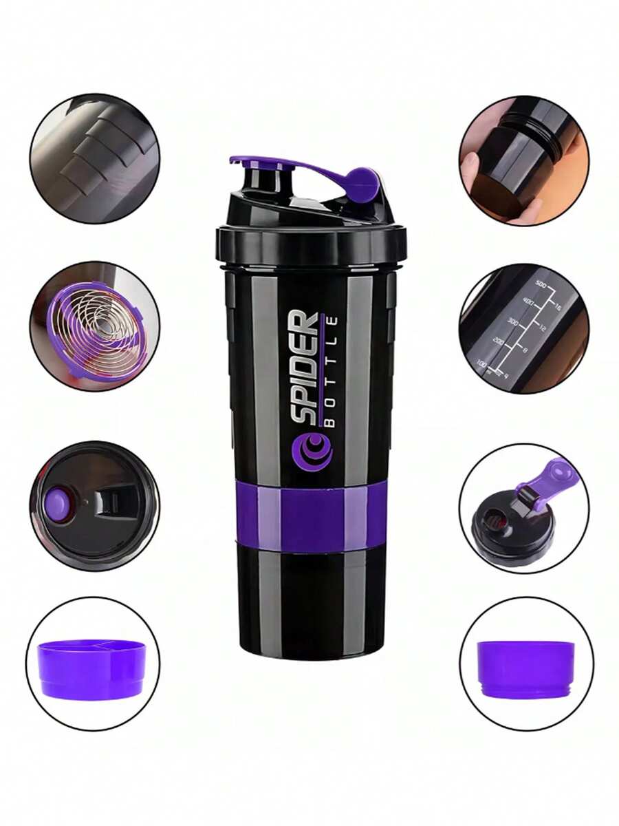 Sports And Fitness Multifunctional Mixing Cup 550ml - Purple - View 1