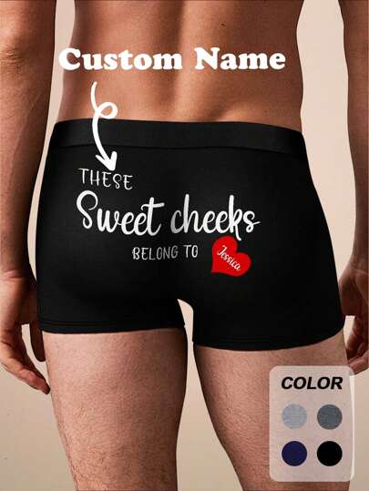 1pc Custom Boxers For Men, Personalized Men's Underwear, Custom Boxer Briefs, Personalized Boxers For Husband, Valentine Gift, Anniversary Gift, Birthday Gift, Wedding Gift, Best Friend Gift, Gift For Boyfriend, Gift For Husband, Gift For Him