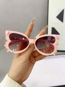 1pc Children's Plastic Frame Glasses, Suitable For Daily Use