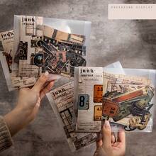 90 件复古剪贴簿套装 - 复古收藏品套装，包含电影/花园/咖啡/日记剪纸、装饰纸贴纸和卡片纸元素，适用于垃圾日记本、拼贴艺术、卡片制作 - 彩色 - 查看 2