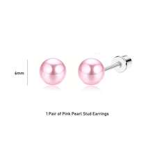 Hypoallergenic 316L Stainless Steel Stud Earrings For Girls Women, Screw Back Earrings For Sensitive Ears Cute Flower Butterfly Stud Hoop Earrings Screwback Girl Earrings 1-21 Pairs - Cubic Zirconia Earrings - View 22