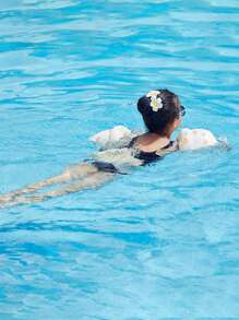 2 pièces Brassards de flottaison pour tous les âges - Flotteurs de piscine, Brassards gonflables, Anneaux de natation en PVC, Flotteurs de bras pour fête de piscine d'été, Accessoires de plage, Essentiels de plage