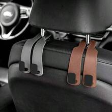 Car Headrest Hooks Hanger For Bags Seat Back Organizer Holder Clips Auto Fastener Hooks Car St - Black - View 1