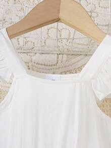 Young Girls' Gradient Sleeveless Dress, Summer - White - View 3