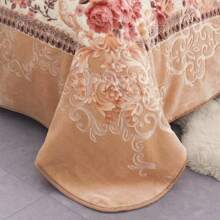 JML Embossed Pattern 1 Ply Fleece Blanket, 9lbs, Soft Polyester, Hand Wash, Modern Print - Ideal For Autumn And Winter Seasons
