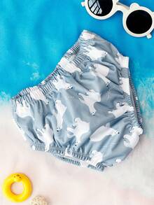 1 件婴儿游泳尿布，带柔软布料防水尿布 - 彩色 - 查看 4