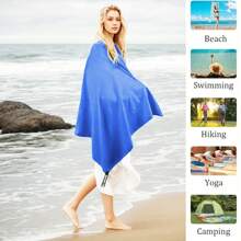 Toalla de playa de microfibra para viajes - Toalla de secado rápido, suave y ligera para camping, toalla de viaje absorbente y compacta para campamento, gimnasio, playa, yoga, natación y mochilero
