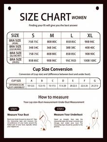 Women's Front Closure Bra Wireless Lace Comfortable Padded Seamless Anti-Slip Push Up Full Coverage Breathable, Black - Black - View 6