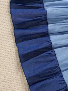 Young Girls' Gradient Sleeveless Dress, Summer - White - View 6