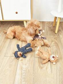 猫/狗爱好者的礼物和狗/猫妈妈爱宠物声音玩具，狗爱好者和狗妈妈爱咀嚼玩具 - 适合中小型幼犬的吱吱作响的压力缓解玩具，缓解分离焦虑的互动拼图玩具，推荐猫/狗爱好者的礼物和狗/猫妈妈爱宠物玩具 - 彩色 - 查看 5