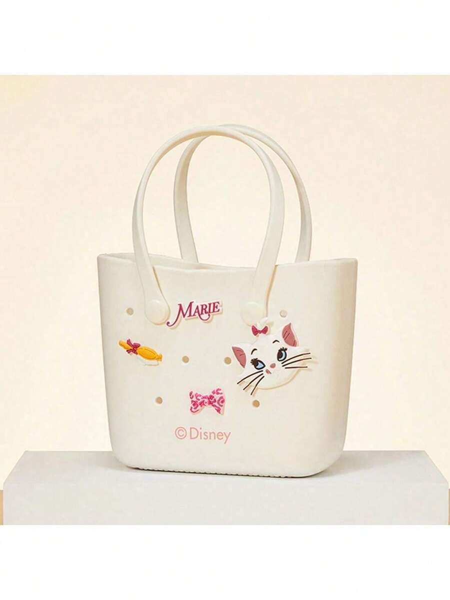 Miniso Disney Duchess Hole-Design Bento Bag, Lightweight And Portable, Perfect For Commuting And Traveling (1 PC)