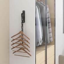 1 pièce Étendoir mural pliable, support de lavage mural, rack mural pour vêtements pour buanderie, cintre à vêtements d'intérieur, parfait pour les petits espaces