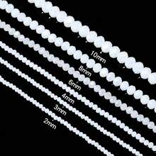 1 hạt pha lê cắt gốm AB hình bàn tính 3/4/6/8/10mm, phụ kiện thời trang đa năng cơ bản để làm đồ trang sức DIY, thích hợp làm vòng tay, vòng cổ, đồ trang sức độc đáo, mặt điện thoại, móc chìa khóa - Sứ AB trắng - Xem 4