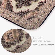 3pcs Colorful Pattern Soft Toilet Mat, Bathroom, Toilet, Bedroom Floor Mat