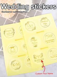 Bộ 30-480 miếng dán trong suốt chống thấm nước có thể tháo rời tùy chỉnh, có thể tùy chỉnh ngày cưới/tên/LOGO công ty, chất liệu vinyl + hộp cầu hôn chú rể/quà tặng phù dâu/đồ trang trí tiệc độc thân 3 trong 1, nhãn dán danh thiếp + nhãn chai 3 kịch bản, nhãn dán trứng Phục sinh/quà lưu niệm mùa tốt nghiệp/nhãn dán trang trí tiệc sinh nhật, đồ dùng học tập, trở lại trường - Vật liệu trong suốt (phông chữ màu đen) - Xem 10
