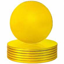 1/3 PCS 10/12/14inch White Gold Black Cake Boards Cake Drum 10 Inch Round, 1/2" Thick Cake Decorating Supplies Sturdy Corrugated Cardboard For Multi-Layer Cakes - Multicolor - View 6