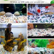 400克/0.88磅彩色鹅卵石，各种颜色的天然河石，适用于花盆装饰、鱼缸造景、假石花园、小路铺设，可创造意想不到的效果