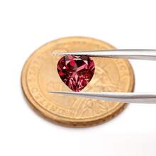 One 100% Lab Grown Ruby Heart Cut Gemstone For Charms Advanced Jewelry Making Materials DIY - Red - View 4