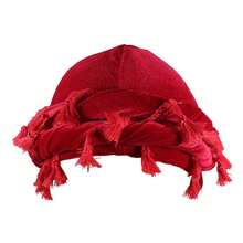 1pc Gold Velvet Tassel Pirate Hat - Gold Velvet - View 11