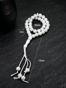 1pc Creative Prayer Beads Wave Pattern Beaded Bracelet For Disk Hand String And Worship Jewelry - Beads - View 3