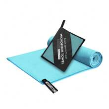 Toalla de playa de microfibra para viajes - Toalla de secado rápido, suave y ligera para camping, toalla de viaje absorbente y compacta para campamento, gimnasio, playa, yoga, natación y mochilero