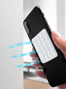 4 pezzi supporto telefono in silicone con ventosa, supporto telefono multifunzione quadrato a 24 fori con forte adesività, rimovibile e senza mani per selfie/video per influencer, donne, ragazze e adolescenti, compatibile con e Android, regalo per compleanno, famiglia, amici