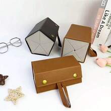 1pc Multi-Functional Portable Glasses Storage Box, Foldable Sunglasses Case With Multiple Compartments For Travel