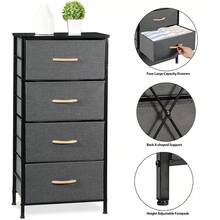 9-Drawers Dresser Chest Of Drawers Modern Organizer Bin Clothing Storage Cabinet - 深灰色高個子 - 查看 3