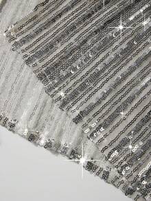 Astony One Spring And Summer New Women's Formal Dress, Elegant Temperament, Mature And Sexy, Sequined Neck Hanging Design