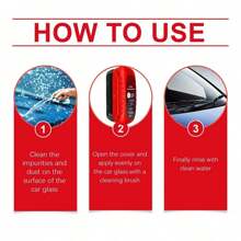 1/2pcs Car Glass Cleaning Board Car Windshield Renovation And Decontamination Car Window Transparent Oil Film Cleaner,Glasses
