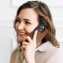 Luxury Durable Leather Wallet Phone Case Compatible With IPhone 16e 16 15 14 13 12 11 Pro Max SE X XR XS Max 8 7 6 6S Plus Compatible With Samsung Galaxy S25 S24 S23 S22 S21 S20 Ultra A13 A14 A15 A35 A53 A54 A55 S23 FE S24 FE Kickstand Credit Card Slots Holder Shockproof Phone Cover Waterproof Anti-Fall Scratch Resistant Full Cover