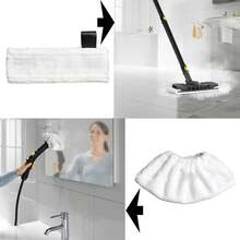 拖把布适用于凯驰 Easyfix SC2 SC3 SC4 SC5 蒸汽清洁器超细纤维地板清洁垫盖蒸汽清洁器配件 - 彩色 - 查看 7