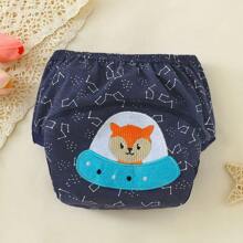 4 pièces de couches d'entraînement imperméables avec protection anti-fuite, lavables, douces, respirantes et absorbantes. Sous-vêtements pour bébés/tout-petits filles avec motif brodé, excellent cadeau pour les enfants