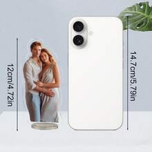 Customized Acrylic Photo Plaque, Personalized Home Decor, Can Print Your Favorite Photos Or Cartoon Patterns, Ideal For Wedding Souvenirs, Anniversary Gifts, Special Memories. Versatile, Elegant, Fashionable, High-Quality, Colorful, Modern Minimalist, Customizable, Personalized, Unique, An Ideal Gift For Him. - Acrylic Stand - View 6
