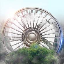 1入夏季汽車自家用雙頭迷你風扇 - 黑色 - 查看 3