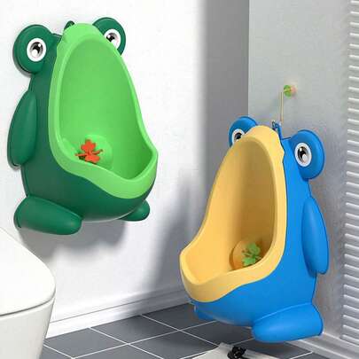 1 pieza Inodoro infantil, orinal de pared para niños, orinal de pie, entrenador de pipí para niños pequeños (estilo aleatorio)