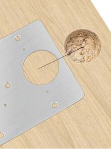 Stainless Steel Closet Door Hinge Repair Plates, Furniture Cabinet Door Hinges Fixing Installation Repair Pieces - Silver - View 3