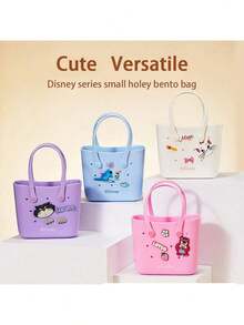 Miniso Lotso Hole-Design Bento Bag, Lightweight And Portable, Perfect For Commuting And Traveling (1 PC) - Pink - View 3